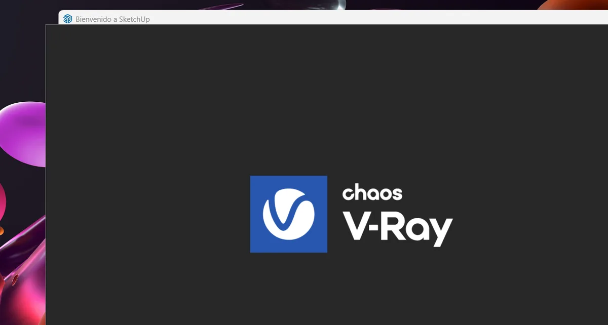 Pantalla de arranque del instalador de Chaos V-Ray