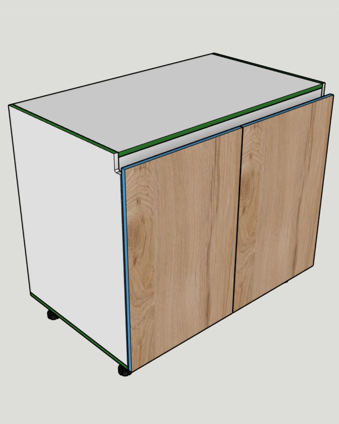 Vista general del Módulo Portatarja/Portaparrilla Gola KG-007